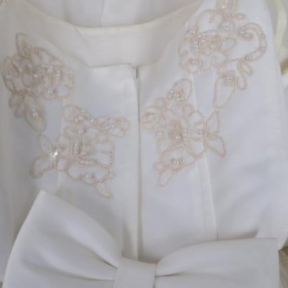 L Oleg Cassini flowergirl dress, Girls size 5 - Picture 4 of 6